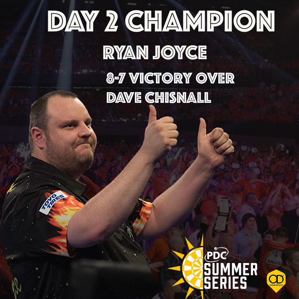 Ryan Joyce wins day two of PDC Summer Series