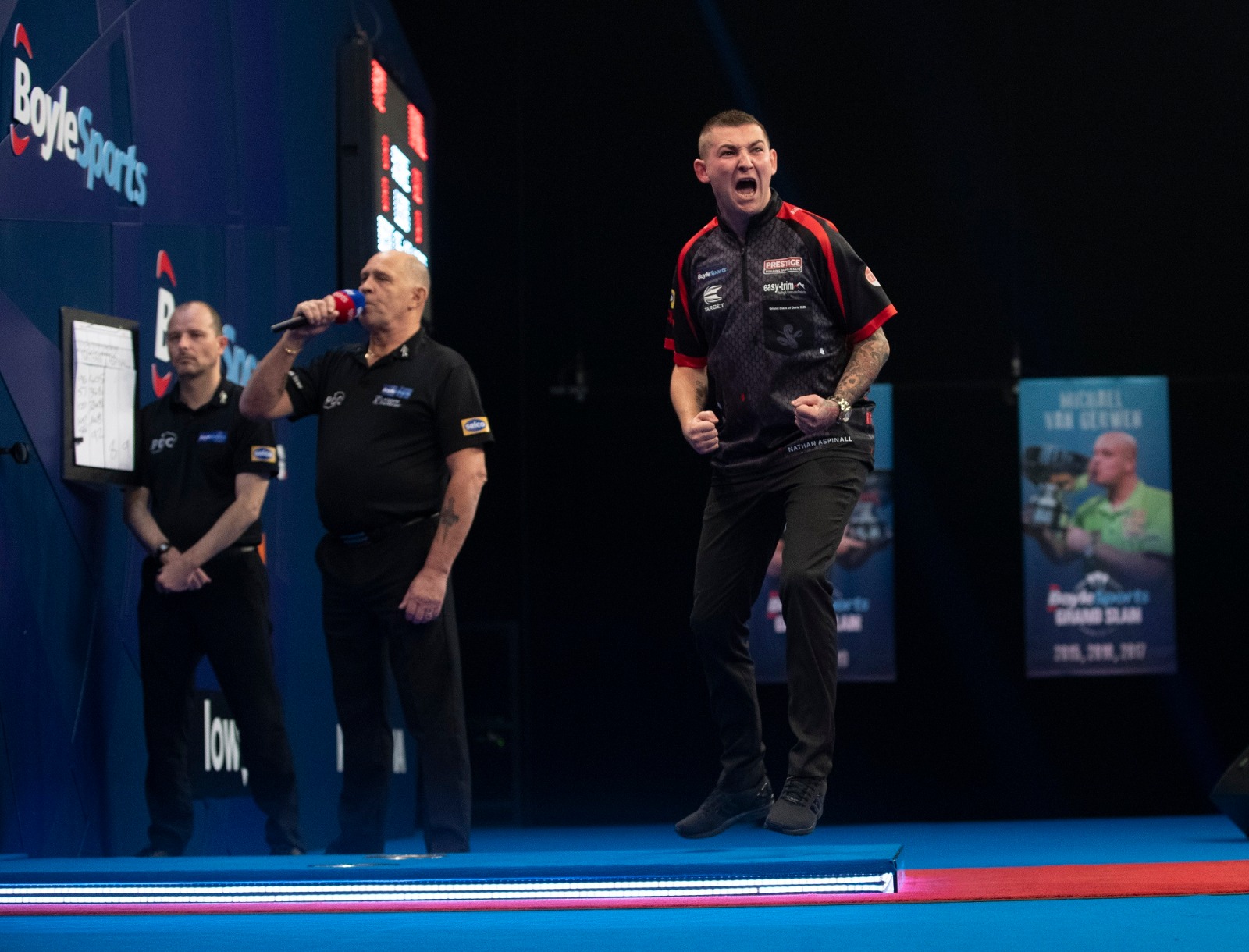 Aspinall ends Price’s reign on day six of the Grand Slam of Darts