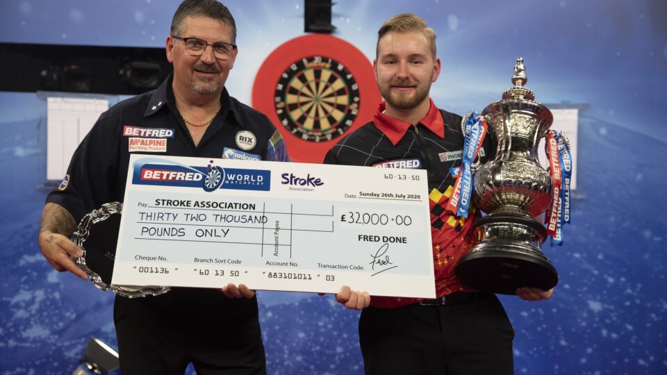 Betfred backing The Stroke Association at the 2021 World Matchplay 