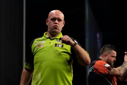 MvG looking to make it three out of three. Credit: Steven Paston/PDC