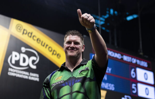 Woodhouse steals the show on day 1 of the European Darts Open