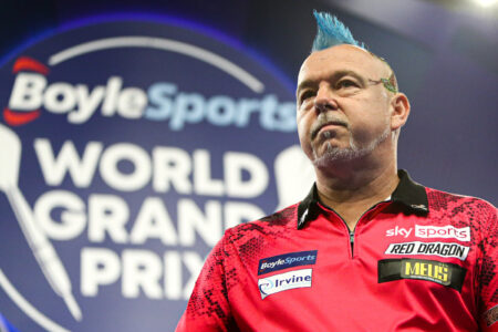 Peter Wright on stage 