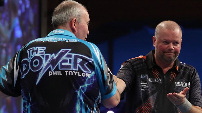 Raymond van Barneveld ended Gerwyn Price’s Grand Slam of Darts and revealed a little help from his old rival Phil Taylor.