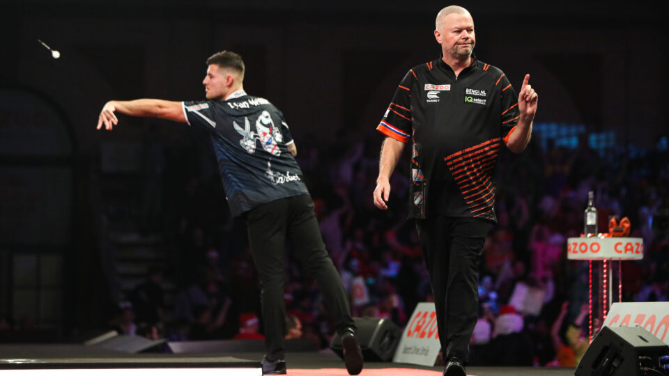 Van Barneveld sets up Price clash as Sherrock is defeated on return to PDC World Darts Championship