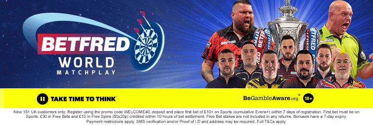 Betfred World Matchplay Day 7 Recommended Bets
