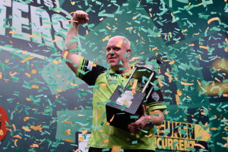 Michael van Gerwen will look to add to his Dutch Darts Masters win in New York at the 2024 bet365 US Darts Masters.
