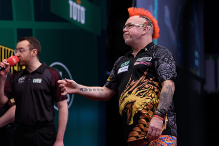 Peter Wright at the Dutch Darts Masters