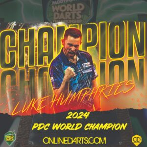 Luke Humphries beat Luke Littler to win the PaddyPower World Darts Championship.