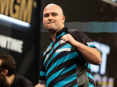 Rob Cross playing in the 2024 Premier League Darts