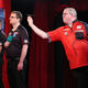 Stephen Bunting playing at the 2024 UK Open