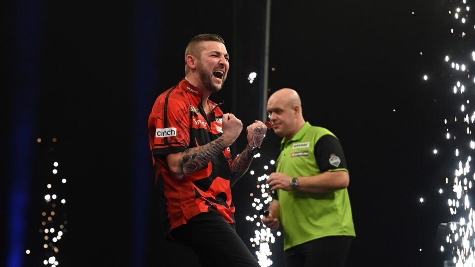 Van Gerwen and Aspinall go head to head in Aberdeen with the O2 calling for one of them 