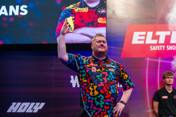  Dirk van Duijvenbode with Fireworks at the German Darts Championship
