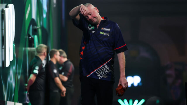 Raymond van Barneveld to think over his future after crashing out of the World Championships  “I wonder what to do because suffering every week from all the defeats is not what I want.”