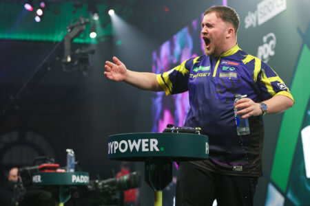 Photos taken during the 2026 Paddy Power World Darts Championship at Alexandra Palace, London.