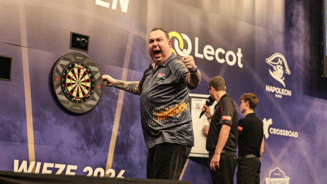Kim Huybrechts and Andy Baetens  home hope rekindled on day one of the Belgian Darts Open