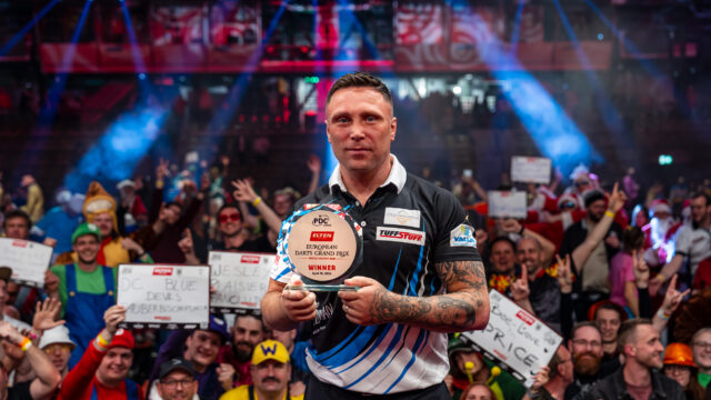 Glory for Gerwyn Price at the European Darts Grand Prix claiming his tenth European Tour Title